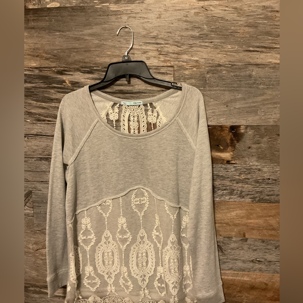 Maurice’s Sweater with lace